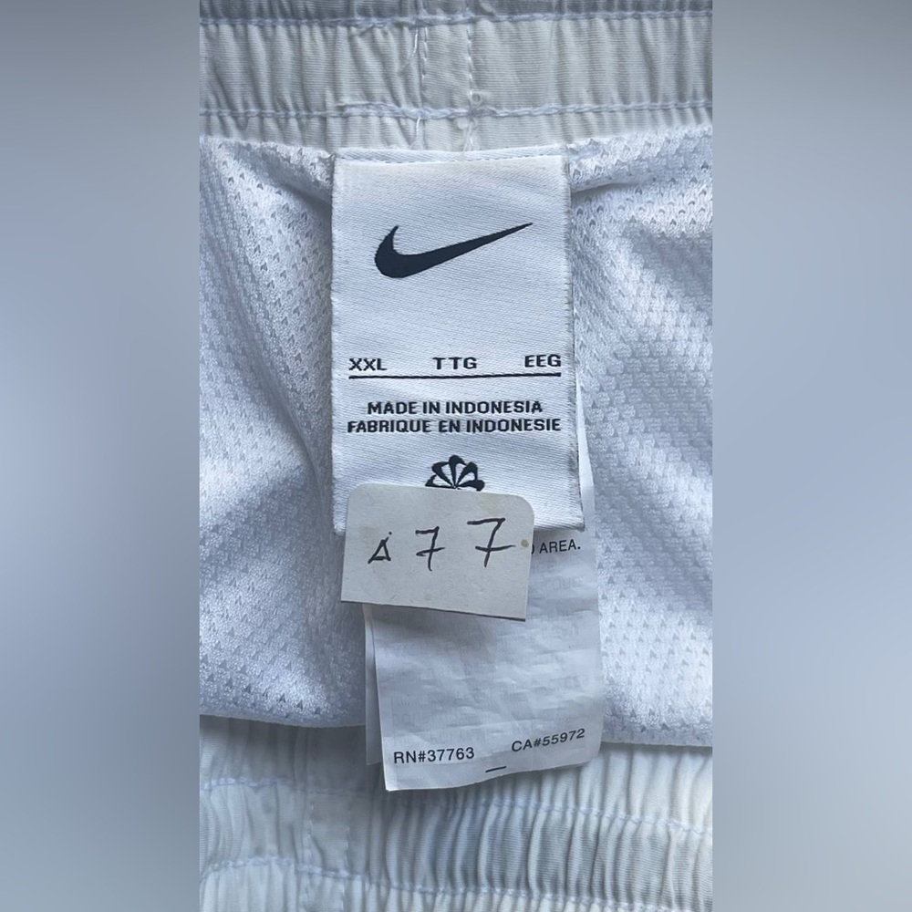 Nike Split‎ Logo Icon 7 JDI Fade Volley Shorts White Sz XXL Summer Sporty Preppy - Picture 4 of 15